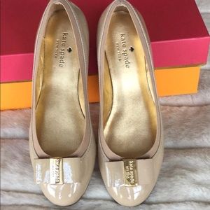 NWT Kate Spade Cream Flats
